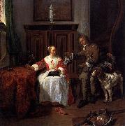 Gabriel Metsu The Hunter s Gift oil